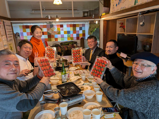 ベジーコネクトで岩波の甘酒と丸山酒造の玉液がふるまわれました。