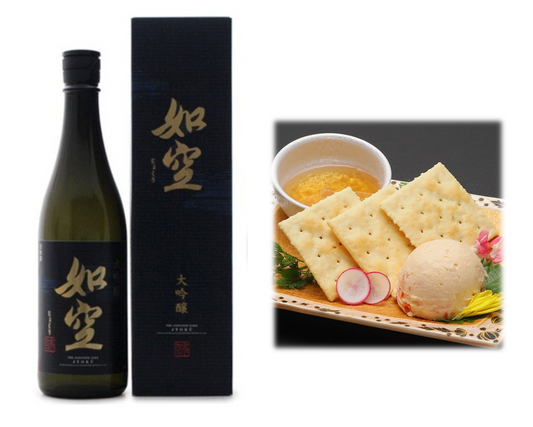 [Home Drinking Yokocho Collaboration] “Joku” Daiginjo Hachinohe Liquor & “Home Drinking Yokocho” Snack Set 3 <Homemade sake lees cream cheese>